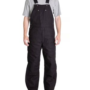 Blue Mountain Men's Insulated Heavy-Duty Rigid Duck Traditional Bib Overalls